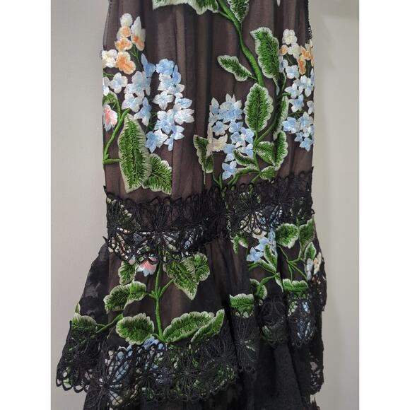 Bronx & Bonco Tiered Floral Embroidered Bridget Dress - Picture 5 of 9